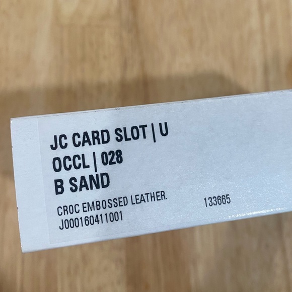 Jimmy Choo grey Cros embossed card slot BNWOT - Picture 7 of 8